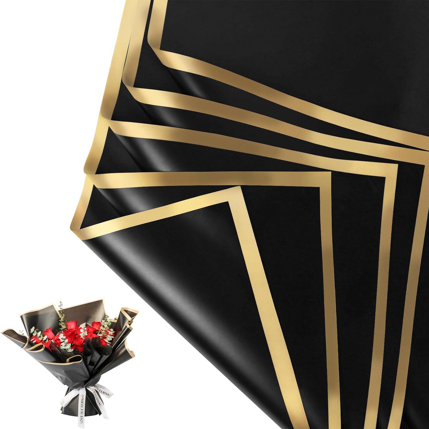 20 Sheets Gold Edge Waterproof - огляд і ціна Gold Foil Flakes