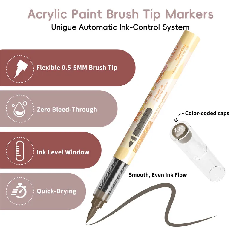 12 Colors Acrylic Markers Soft - огляд і ціна Copic Marker Sketch